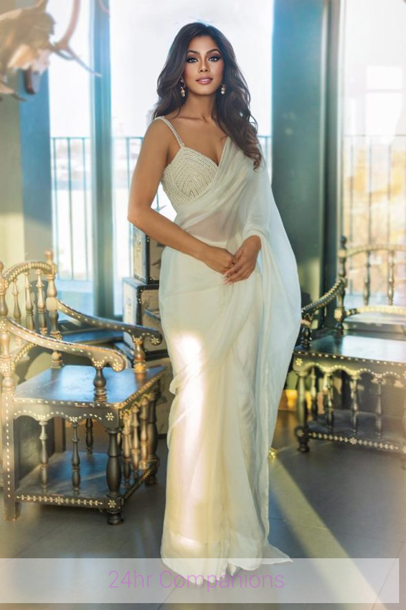 Sabrina exudes a natural harmony of sensuality and grace in her striking pose.